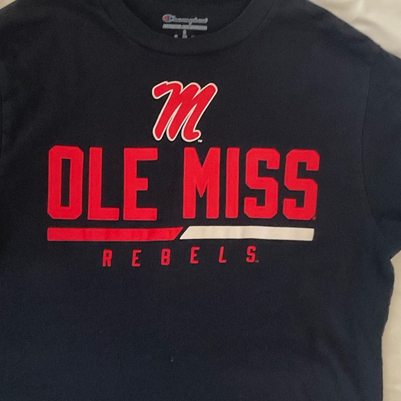 Champion Black Ole Miss Rebels Tee - Picture 2 of 3